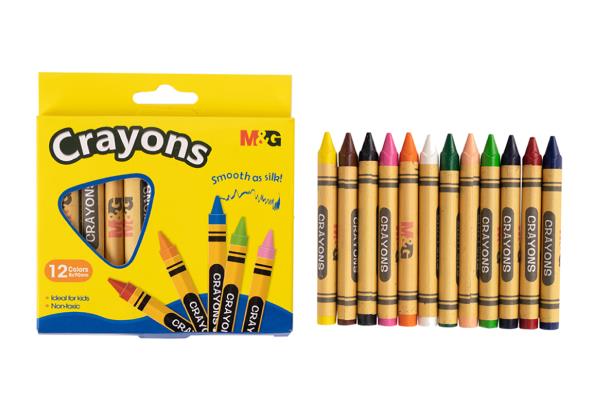 M&G Crayon 12 Colors 8Mm*90Mm Triangle