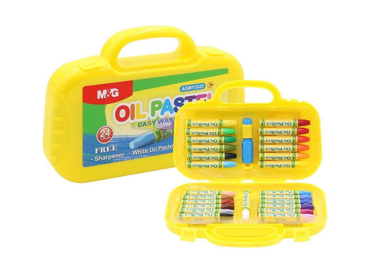 M&G Oil Pastel Washable Hexagon 24 Colors