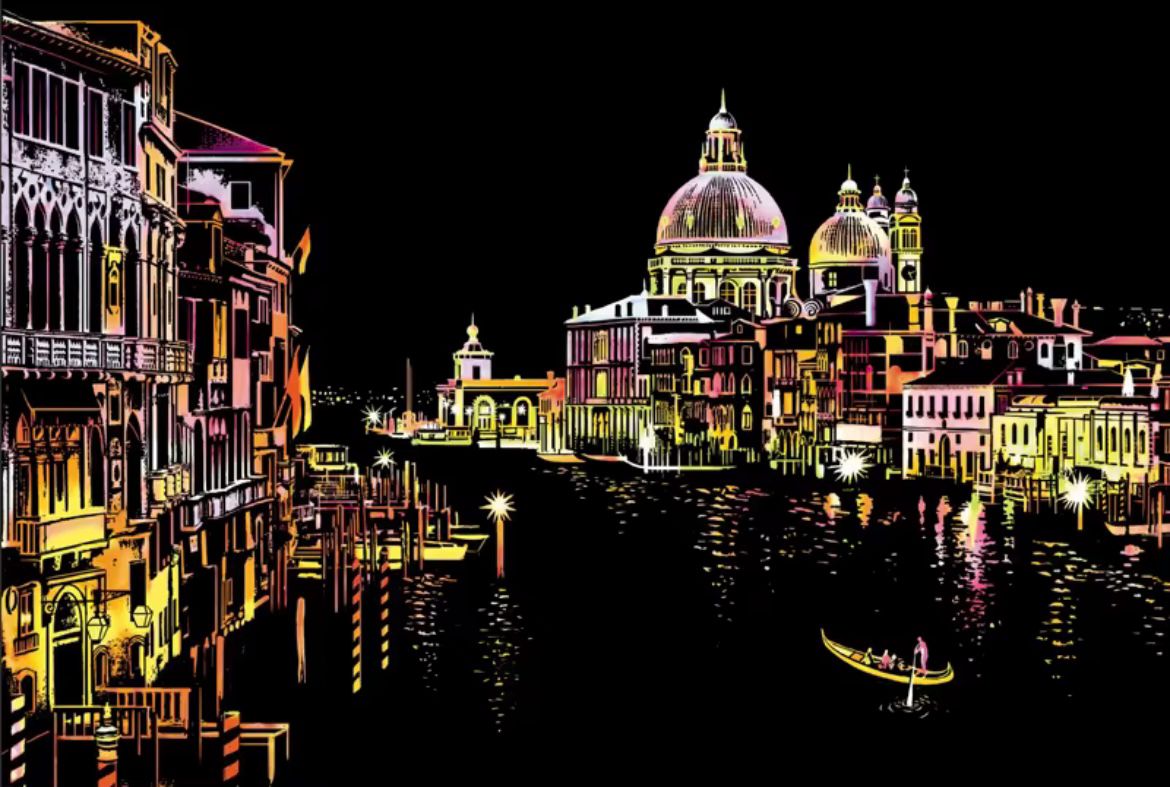 Scratch Colorful City 3 - Romantic Venice (40.5*28.5)
