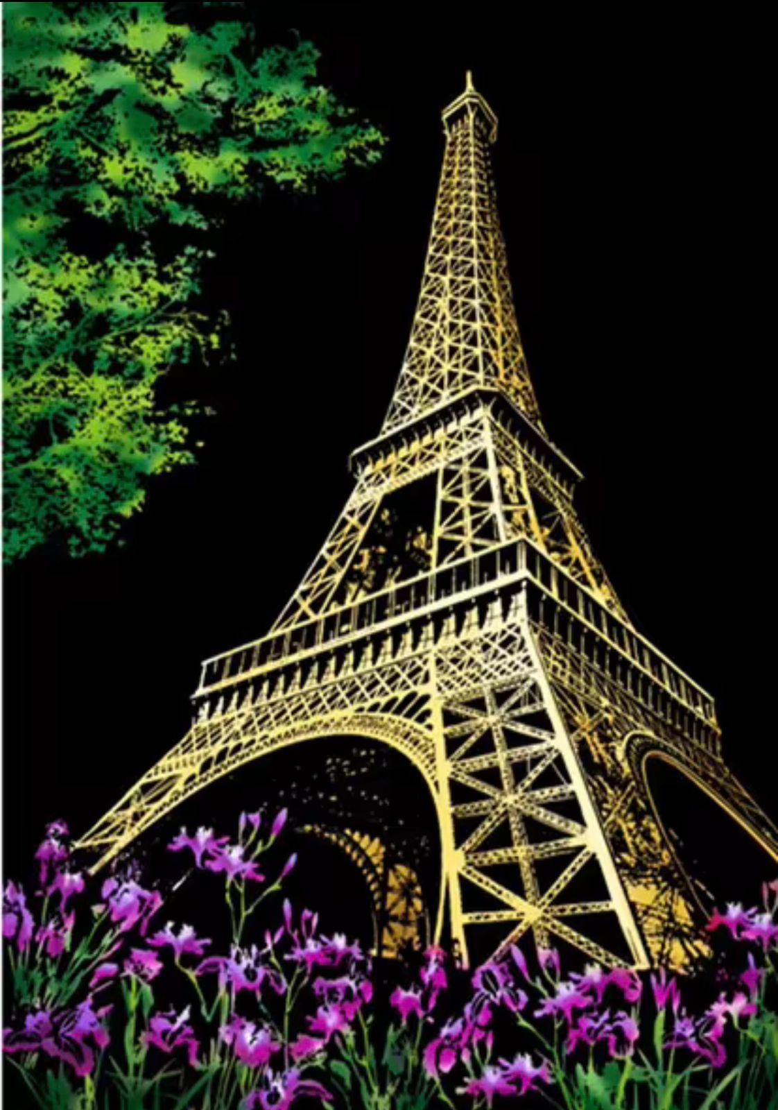 Scratch Colorful City - Paris (40.5*28.5)