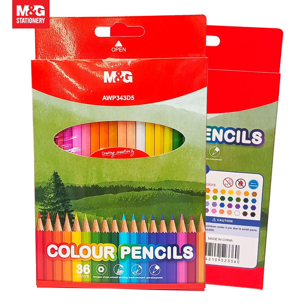 M&G Coloring Pencils Hexagon 36 Colors