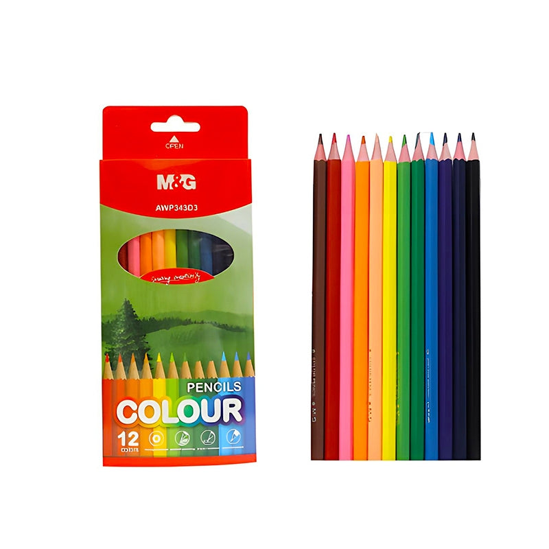 M&G Coloring Pencils Hexagon 12 Colors