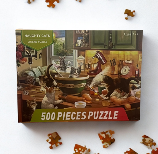 Naughty Cats - puzzle 500 pcs