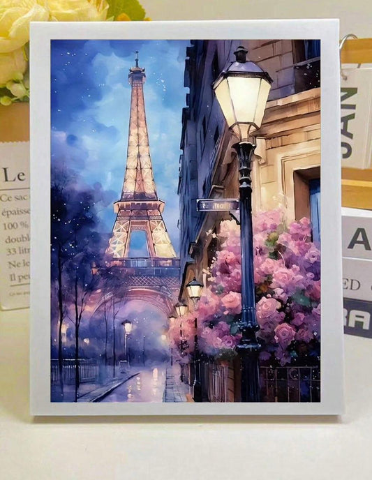 Eiffel Tower Building scene diamond painting (40*50)