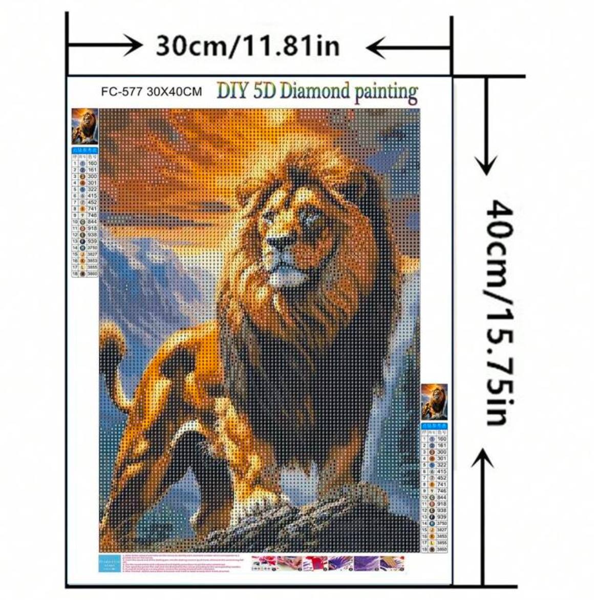 Lion diamond painting (30*40)