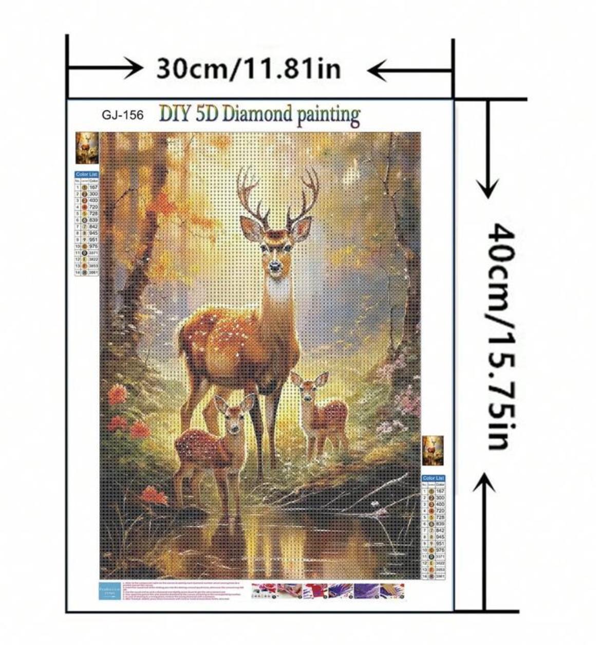 Deer diamond painting (30*40)