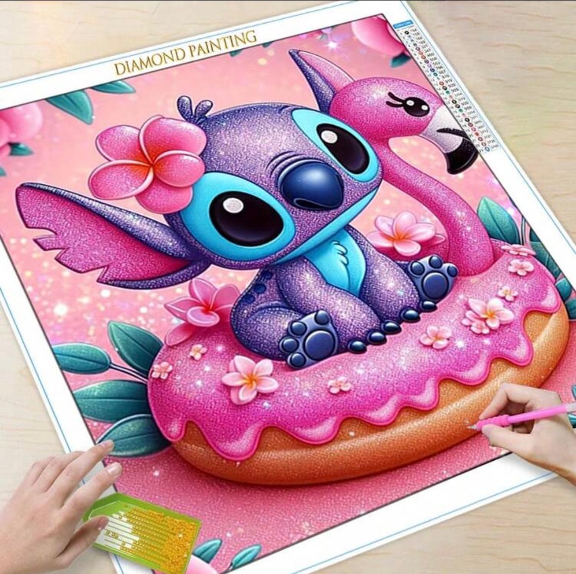 Disney stitch diamond painting (30*30)