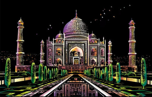 Scratch Colorful City 2 - Taj Mahal (40.5*28.5)
