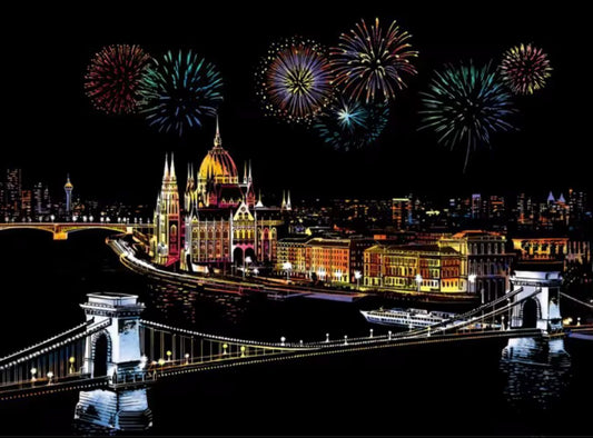 Scratch Colorful City 3 - Budapest (40.5*28.5)