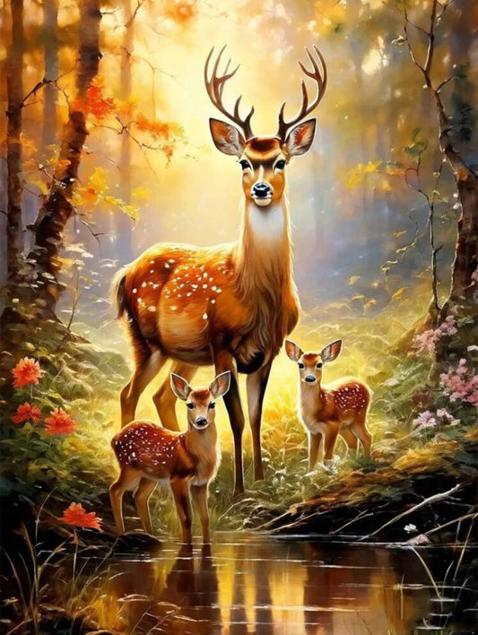 Deer diamond painting (30*40)